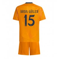 Real Madrid Arda Guler #15 Bortedraktsett Barn 2024-25 Kortermet (+ Korte bukser)